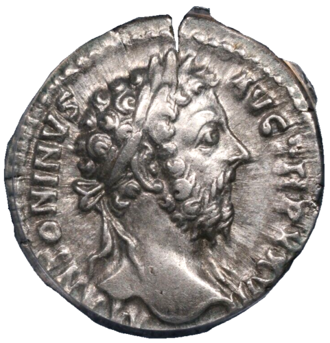 Marcus Aurelius Roman Empire ANACS XF 45 Silver Denarius Emperor Scepter Branch