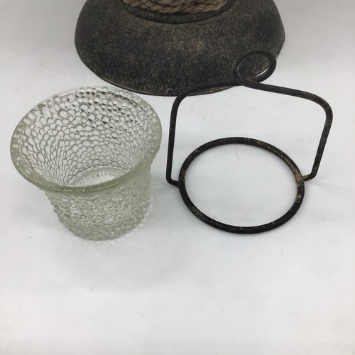 Vintage Decorative Palm Tree Candelabra Metal/Wicker Candle Holder/Tea Lights - Picture 10 of 13