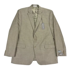 Michael Kors Mens Kent Classic Fit Stretch Sport Coat Tan 46L