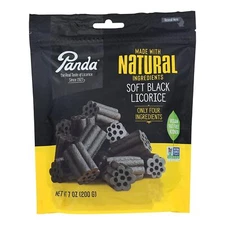3 Pack - Panda Natural Soft Original Black Licorice Candy - 1 Bag (7oz)