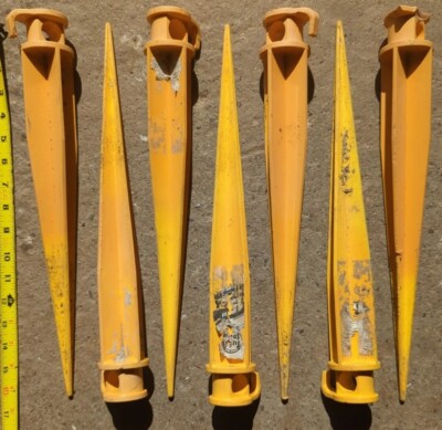 6 NICE used Tuff Spike 15'' Anchor System TS-15 Tent Canopy Tarp tie down stakes