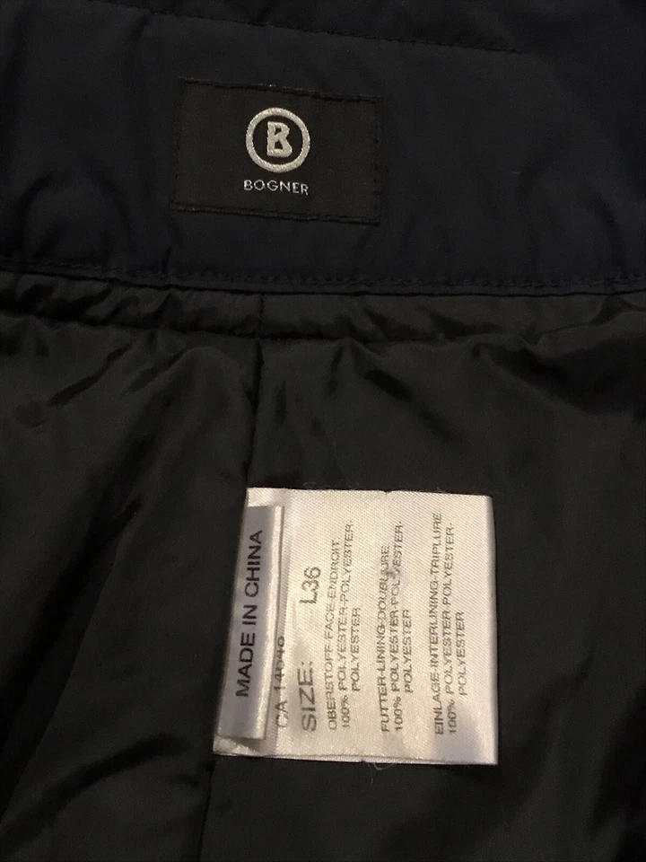 Pantalones de esquí Bogner L36 azul marino hebilla de cinturón 36x34 Foto 2 de 4