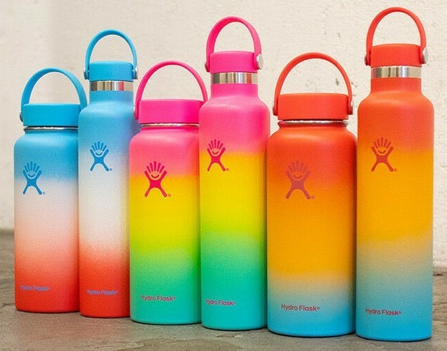 hydro flask rainbow ombre