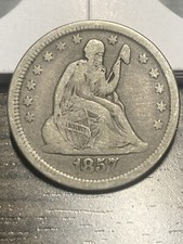 1857 P Seated Liberty Quarter - As Shown! (#1076)