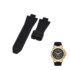 MK8445 29mm Black Rubber Watch Strap For Michael Kors