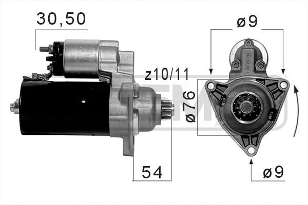 ERA Anlasser Starter 2Kw FüR VW Transporter IV Bus 220054A-image