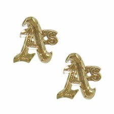Oakland Athletics 14 kt Gold Earrings