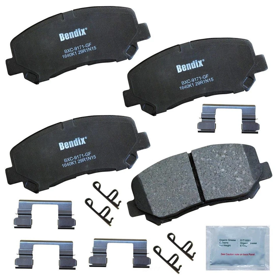 Juego de 2 pastillas de freno de disco delanteras traseras para Dodge Dart 2013~2016 Foto 2 de 3