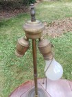 Vintage Arts & Crafts Style Wooden Table Lamp — photo 6