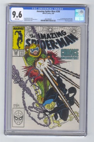 Amazing Spider-Man #298 CGC 9.6 Comic White Pages Todd McFarlane 1st Spidey Art