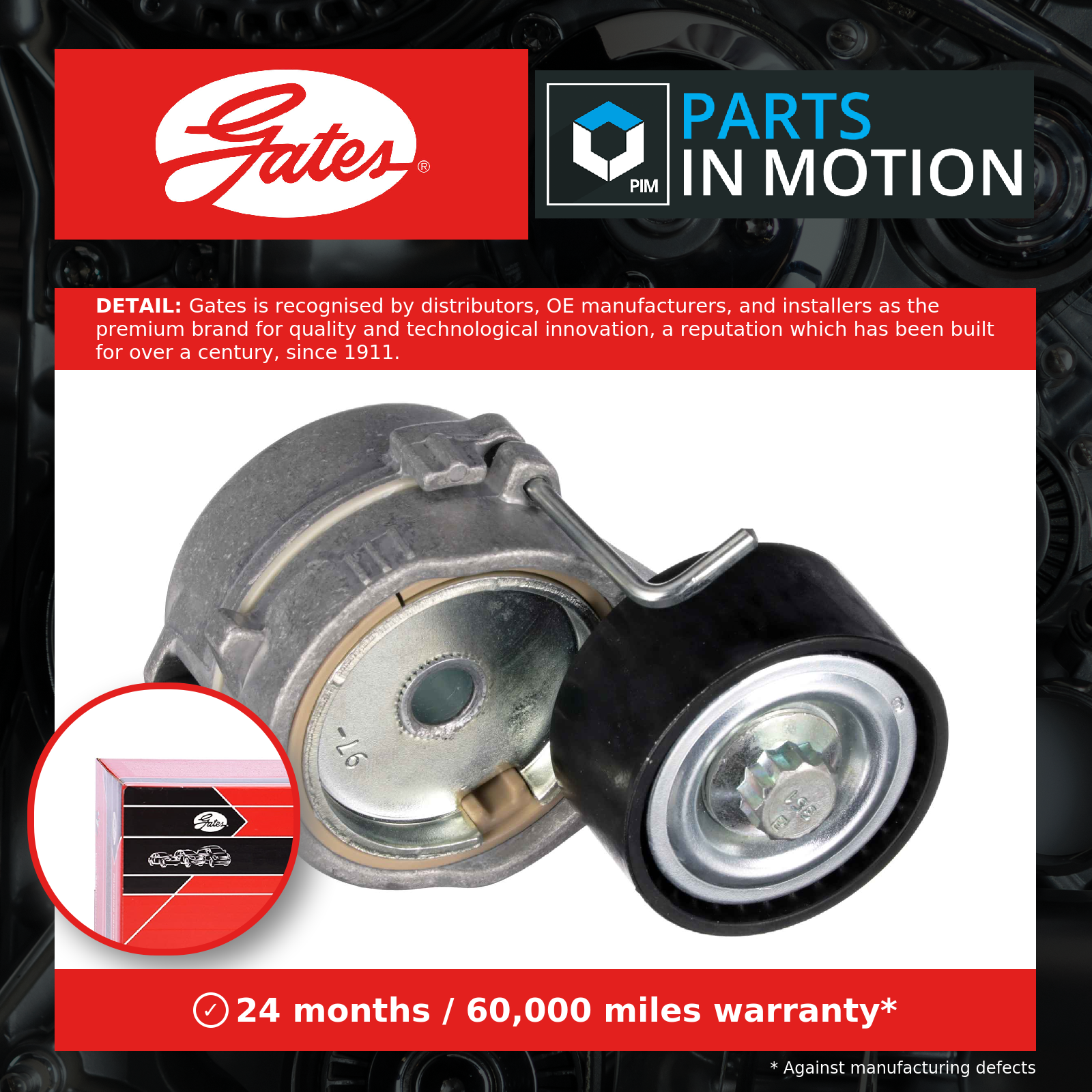 Aux Belt Idler Pulley fits VAUXHALL CORSA F 1.2 2019 on Guide Deflection Gates - Image 13