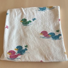 Hospital Property Receiving Baby Blanket Ducks Medline 100 Cotton Vintage-