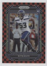 2022 Panini Prizm Rookies Black & Red Checker Prizm Boye Mafe #386 00em