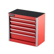Portable Mini Metal Toolbox with 5 Drawers Steel Tool Box with Anti-Slip PP Feet