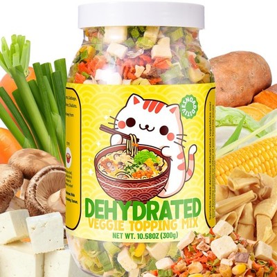 Ramen Toppings Mix Dehydrated Vegetables - Freeze-Dried Tofu & Vegetables, 10...