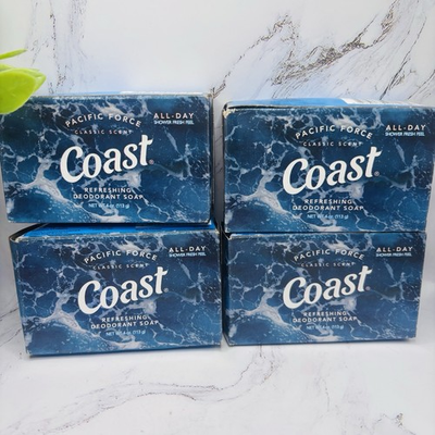 #ad Coast Pacific Force Classic Scent Refreshing Deodorant Soap 4 Bars 4 oz. $12.99
