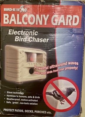Bird-X Balcony Gard, Ultrasonic Bird Preventer
