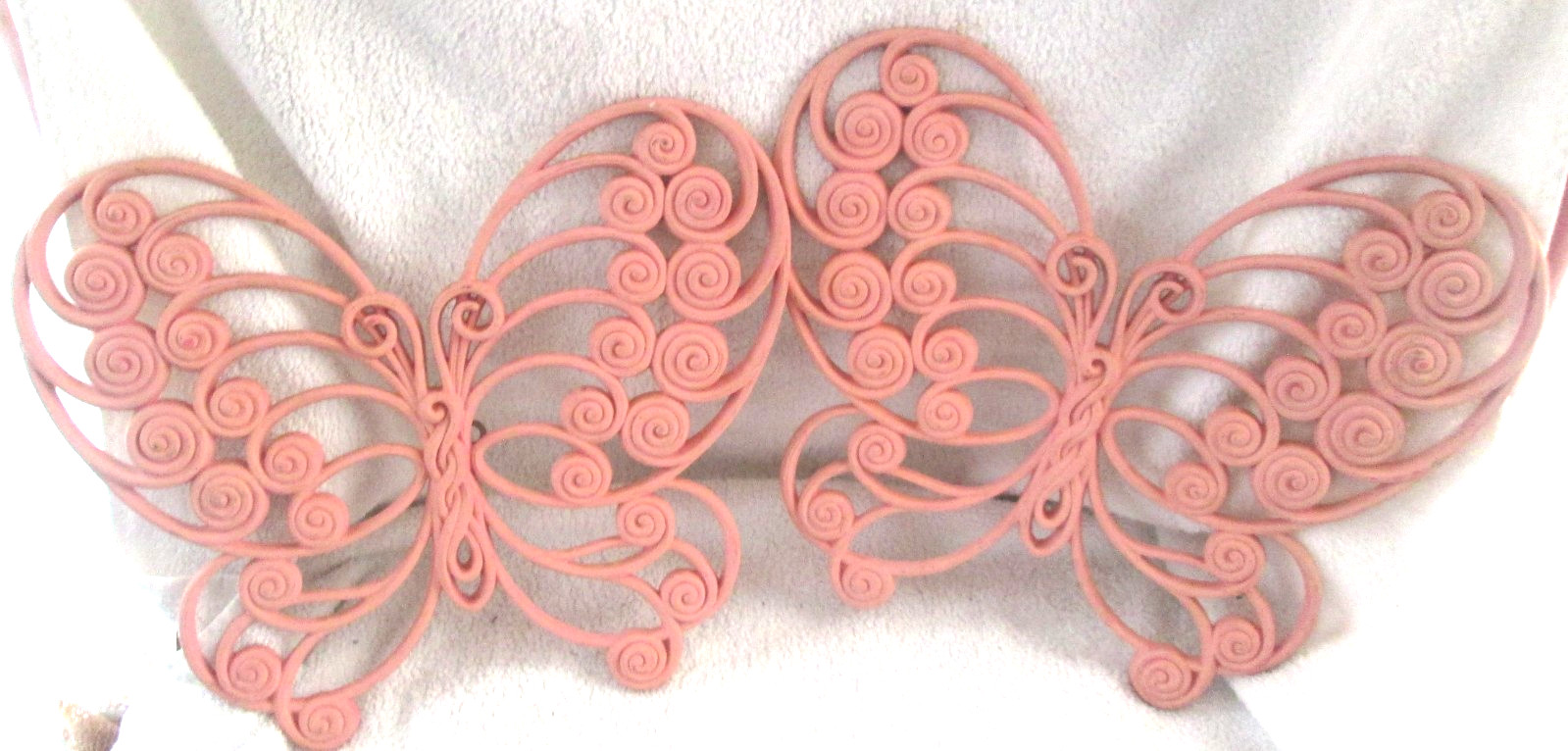 3 Sets of 1975 BURWOOD Wall Hangings: Butterflies/Candle Holders/Floral Plaques