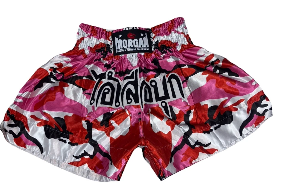 Pantalones Cortos Muay Thai (Morgan Sports) - Rosa Diabla Camuflaje Talla L Tarifa Post Foto 2 de 4