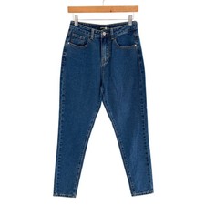 Boohoo High Waisted Mom Jeans Medium Wash Size 2 New without Tags 0640O
