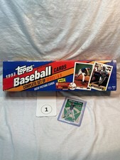 Vintage 1993 Topps Baseball Cards Complete Set Open Box #1 NO BLACK GOLD