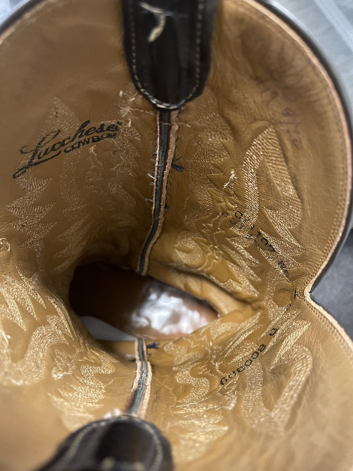 Rare Lucchese Custom Handmade Cowboy Boots US 9 D image 6