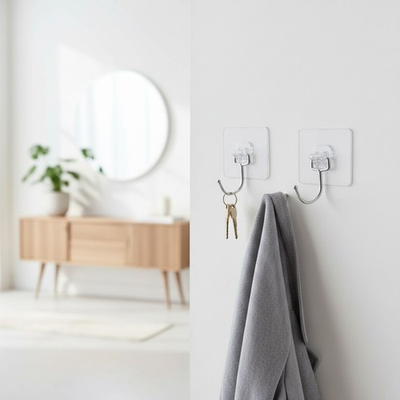 #ad 5PCS Waterproof Wall Hooks with Strong Adhesion Ideal for Organizing Your Home $9.99