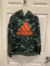 Boys Adidas Camoflauge Hoodie Size Large Regular Fit