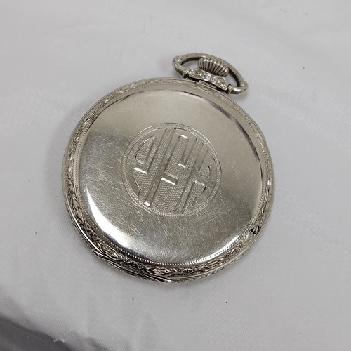 Vintage 1920s Hamilton 12s/17j Grade 912 14K GF Pocket Mechanical Watch RUNS - Picture 6 of 12