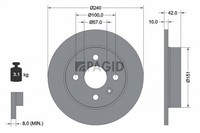 2X Bremsscheibe Pagid 52432NC FüR Opel Astra Caravan A04 GTC T98 CC L70 F70 F35