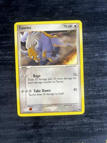 Tauros 5/17 POP Series 2 (POP) Holo Pokemon Card LP
