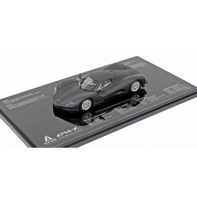 Hi-Story HS347BK 1/43 Aspark Owl 2020 Carbonharz Modellauto