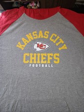 Kansas City Chiefs Lightweight Hoodie Big And Tall Man's Size 2XL Gray 2X New