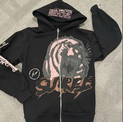 Fragment Design × Travis Scott Tiger ''Sunrise'' Zip Up Hoodie Men's Size M