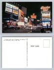 New York City NY, Broadway Night Scene Neon Signs Pepsi-Cola Vintage Postcard