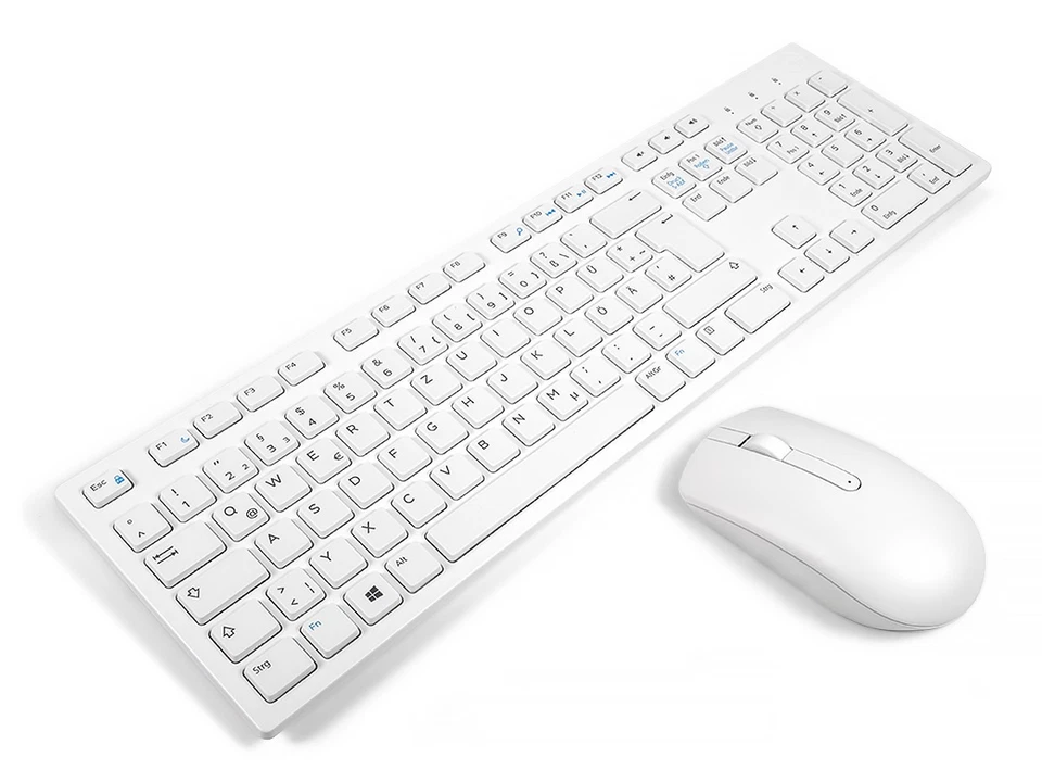 NEW Dell KM636 White GERMAN Wireless Office Mouse & Keyboard Combo - Image 2 of 2