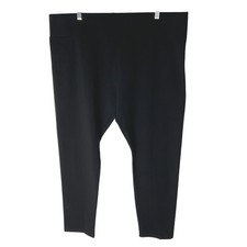 LOGO Layers Lori Goldstein Knit Pull-On Ankle Leggings A468319 Black Petite XL