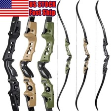 Archery Recurve Bow 62in ILF Bow Hunting Target Shooting 25-60lbs Bow Limbs RH