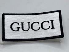 GUCCI STYLE  NEW EMBROIDERED  SEW ON NAME PATCH TAG 2t X 4w