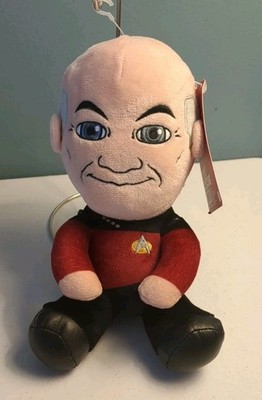 NWT. Kidrobot Phunny Star Trek Jean Luc Picard Plush Toys Plushies