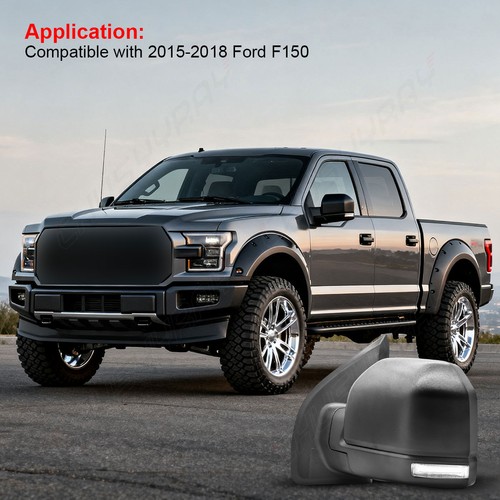 FITS 2015-20 Ford F150 Driver Left Side Mirror Power Folding Memory Blind Spot - Photo 8/9