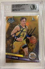TYLER KOLEK 2023/24 BOWMAN CHROME ROOKIE GOLD #/50 SIGNED on Card BGS AUTO SP 