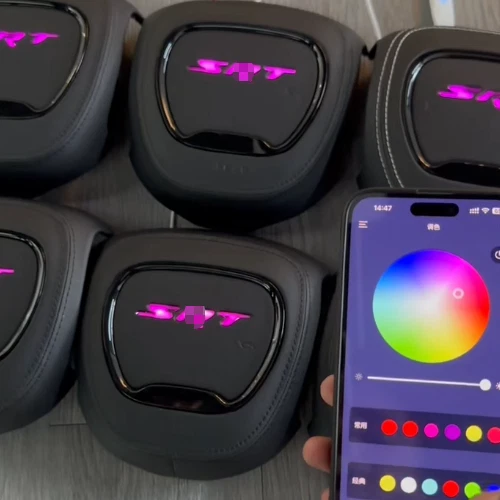 Cubierta Volante para SRT,SRT Cuero Iluminar con App Control Foto 3 de 4