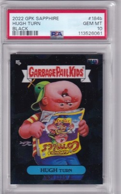 2022 Garbage Pail Kids No. 184b Hugh Turn Black 21/125 PSA 10 GEM MINT