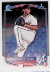 DIDIER FUENTES BRAVES RC 1st card  2025 BOWMAN CHROME PROSPECTS #BCP-87
