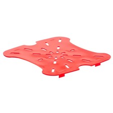 Cambro 6SFSFPDPP266 CamSquare Fresh Pro Red Food Container Drain Shelf