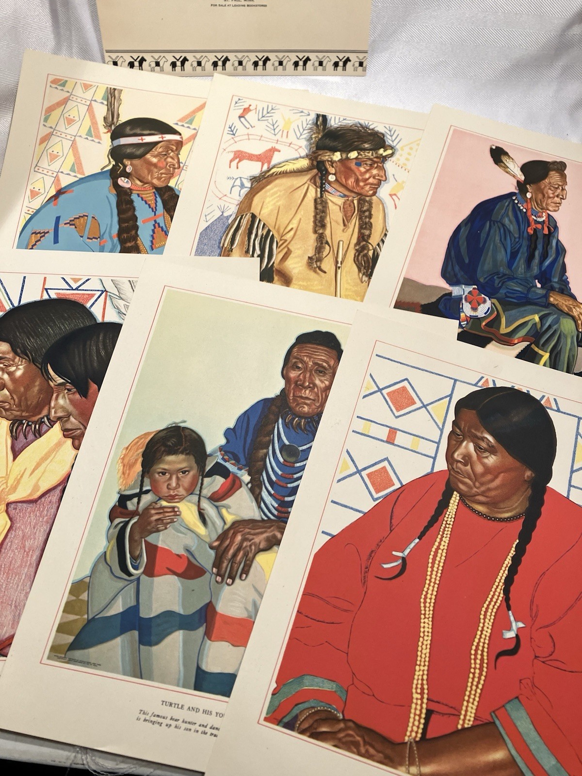 Vintage Blackfeet Indians Of Glacier National Park / Great Northern Railway 