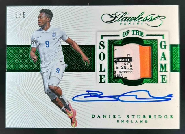 2015-16 Flawless Daniel Sturridge Sole of the Game Patch Emerald Auto #3/5
