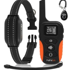 Collare addestramento cani senza shock con telecomando portata 3300 piedi, forte vibrazione cane c...