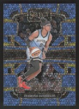 2024 Panini Select WNBA #100 Diamond DeShields Prizms Light Blue Disco #/125